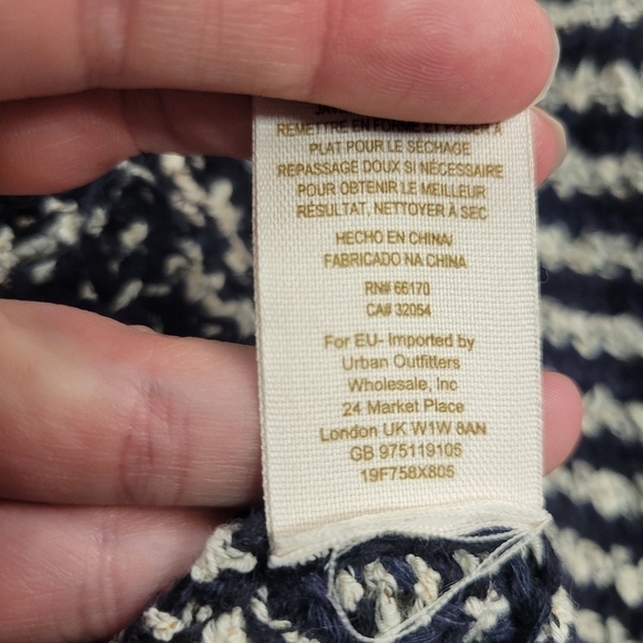 Free People Amoudi Cocoon Cardigan Striped Sweater Size Large - Picture 8 of 8